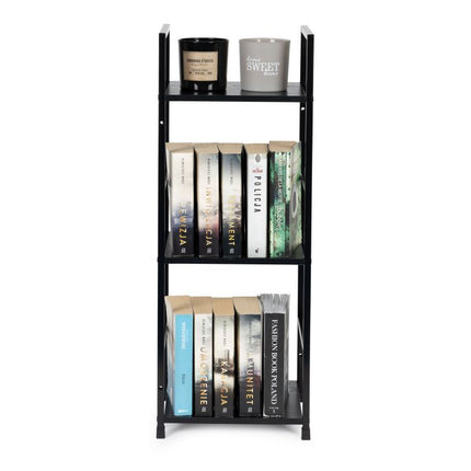 Modern Home industriële loft stijl boekenkast met 3 planken - 80 x 29 x 23,5 cm -  Bruin