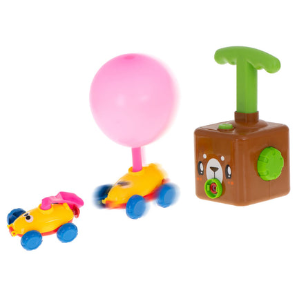 Teddybeer ballonen werper speelgoed voertuig - incl. Ballonnen en accessoires