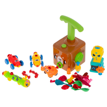 Teddybeer ballonen werper speelgoed voertuig - incl. Ballonnen en accessoires