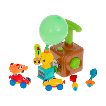 Teddybeer ballonen werper speelgoed voertuig - incl. Ballonnen en accessoires