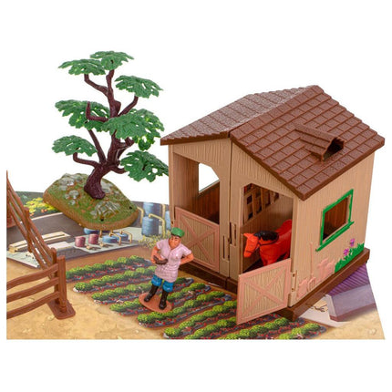 48-delige speelgoed boerderij met dieren, speelmat en tractoren - Boerderijspeelgoed