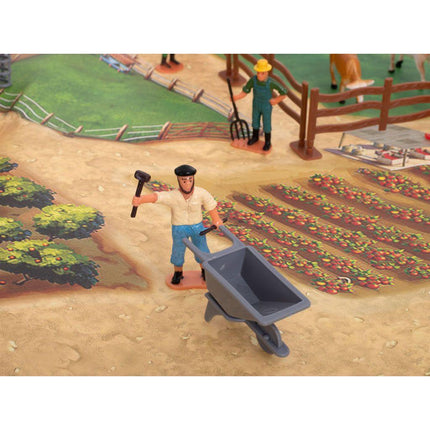 48-delige speelgoed boerderij met dieren, speelmat en tractoren - Boerderijspeelgoed