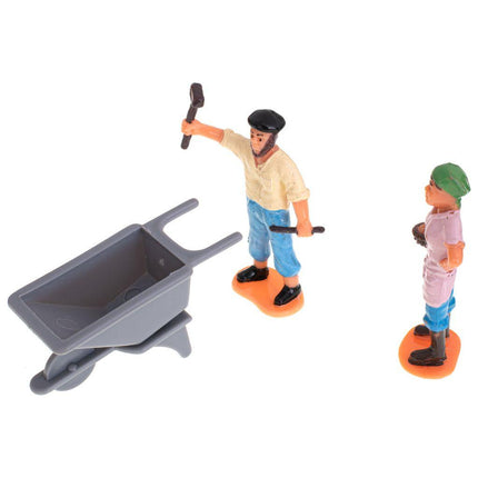 48-delige speelgoed boerderij met dieren, speelmat en tractoren - Boerderijspeelgoed