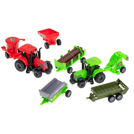 48-delige speelgoed boerderij met dieren, speelmat en tractoren - Boerderijspeelgoed