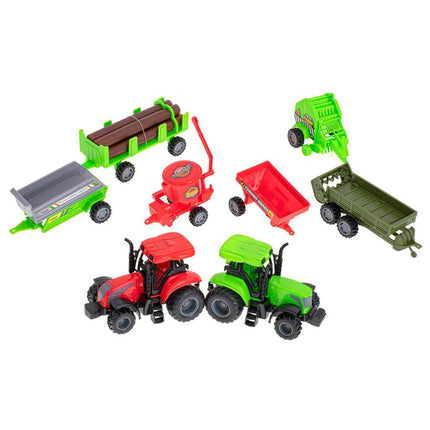 48-delige speelgoed boerderij met dieren, speelmat en tractoren - Boerderijspeelgoed