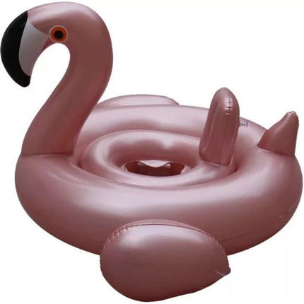 Opblaasbare flamingo zwemband met zitje voor kinderen