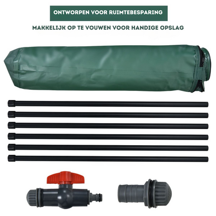 Trendmix 200 L Opvouwbare Regenwatertank/ Regenton - PVC met Aftapkraan en Filter  - Groen
