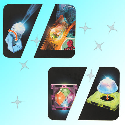 49 delige lichtgevende magnetische knikkerbaan - STEM speelgoed - Geschikt vanaf 3 jaar