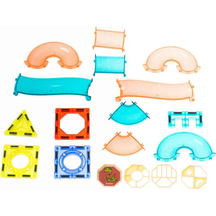 75 delige lichtgevende magnetische knikkerbaan - STEM speelgoed - Geschikt vanaf 3 jaar