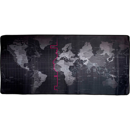 Onderlegger bureau met wereldkaart - Muismat - Kaart van wereld - 40X90CM