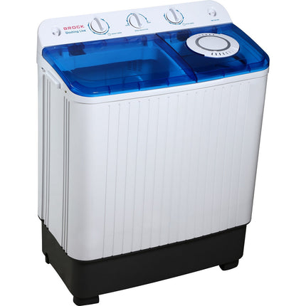 Brock XXL camping wasmachine met dubbele trommel 7,8Kg was en 6,0Kg centrifuge capaciteit
