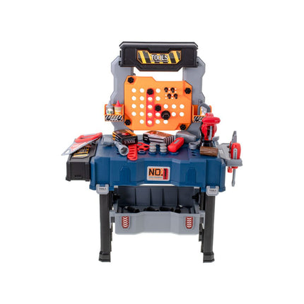 65-delige speelgoed gereedschap werkbank 2 in 1 met accessoires