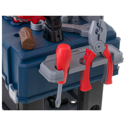 65-delige speelgoed gereedschap werkbank 2 in 1 met accessoires