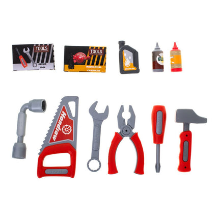 65-delige speelgoed gereedschap werkbank 2 in 1 met accessoires