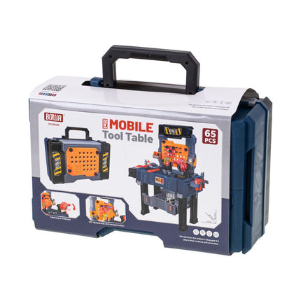 65-delige speelgoed gereedschap werkbank 2 in 1 met accessoires