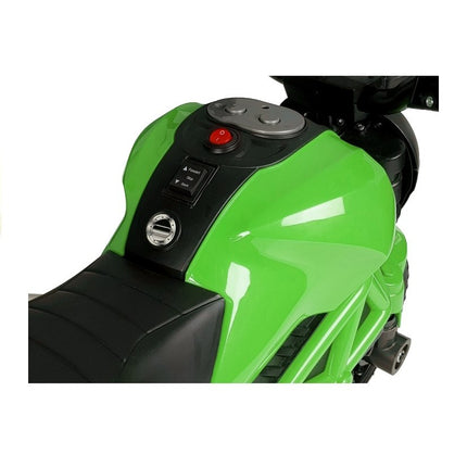 Elektrische naked bike - kindermotor - motor voor kinderen tot 25kg max 1-3 km/h groen