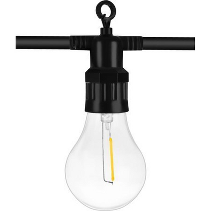Lichtsnoer buiten 5 meter waterdicht E27 Fittingen incl. 10 LED Lampen - tuinverlichting - Lichtslinger voor binnen en buiten