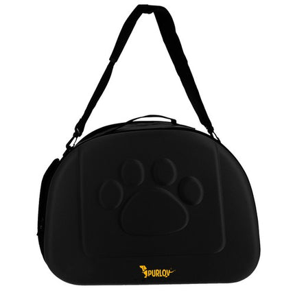 Purlov opvouwbare draagtas voor honden, katten en knaagdieren tot 6 kg zwart