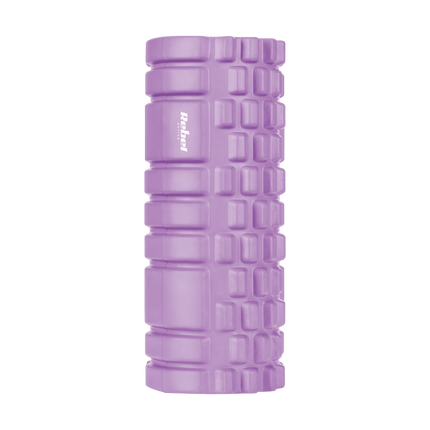 Rebel Active Foam Massagerol Met Triggerpoint Yoga 14 x 33cm - EVA Materiaal Foamroller Fitness Massage Roller Paars