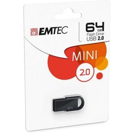 Emtec USB stick FlashDrive USB 2.0 mini 64GB Zwart