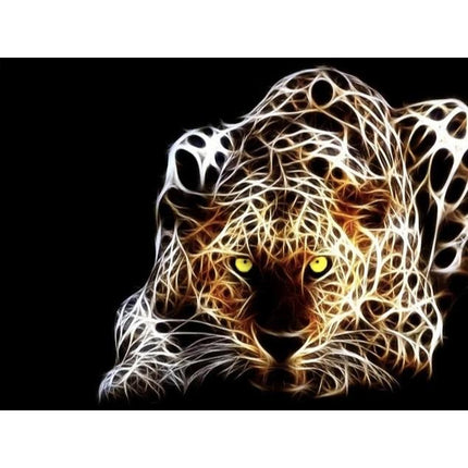 Evershine diamond painting voor volwassenen luipaard TA4-54 vierkante steentjes 30 X 40