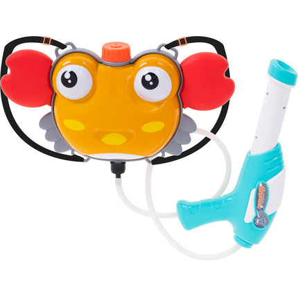 Rugzak waterpistool krab oranje 1L - Buitenspeelgoed - Backpack Watergun - Supersoaker