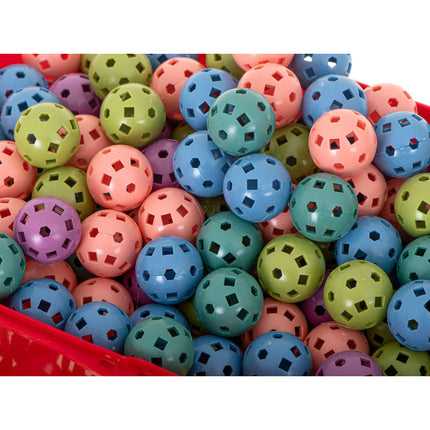 Geometrische constructie XXL set 480 delig - Bouwrietjes in opbergbox - Maak je eigen bouwwerken