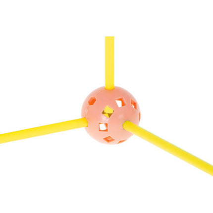 Geometrische constructie XL set 320 delig - Bouwrietjes in opbergbox - Maak je eigen bouwwerken