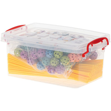 Geometrische constructie XL set 320 delig - Bouwrietjes in opbergbox - Maak je eigen bouwwerken