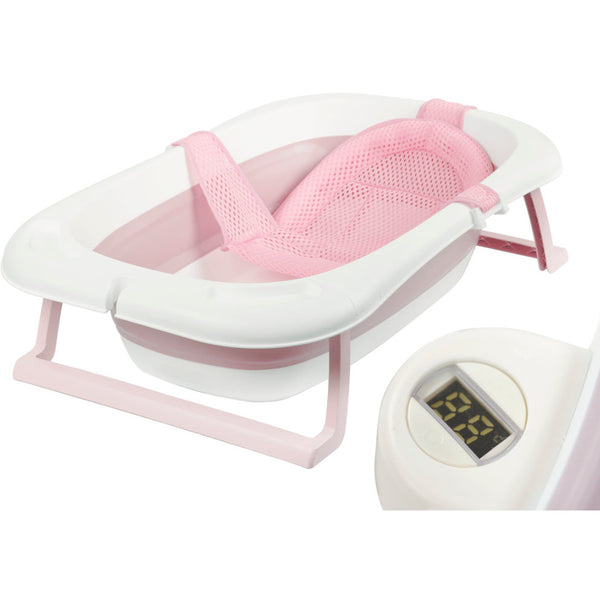3 1 roze babybadje - Opvouwbare babybad - Roze babybad - – Voordeelstore.nl