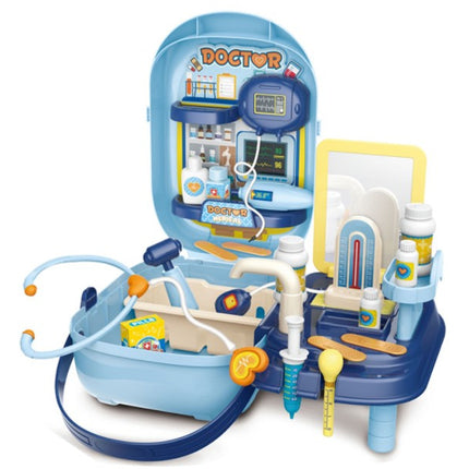 Bowa 34 delige dokter speelset inclusief opbergkoffer - dokterskoffer blauw