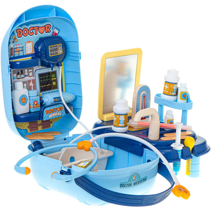 Bowa 34 delige dokter speelset inclusief opbergkoffer - dokterskoffer blauw