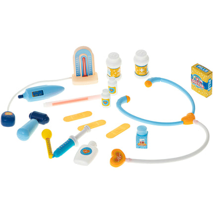 Bowa 34 delige dokter speelset inclusief opbergkoffer - dokterskoffer blauw