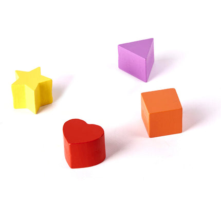 6 in 1 educatieve houten loopwagen - activiteiten looptrainer 31.5 x 33 x 50 cm