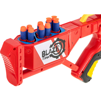 Blaze Storm schuim dart machinegeweer + 20 darts rood - speelgoed pistool - pistool