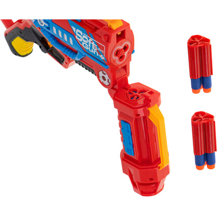 Blaze Storm schuim dart machinegeweer + 20 darts rood - speelgoed pistool - pistool