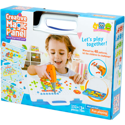 151 delige educatieve constructie bouw puzzel bouw set + speelgoed boormachine en schroeven vanaf 3 jaar