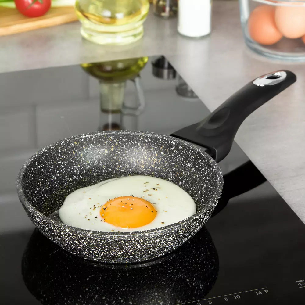 Pannenkoekenpan marmeren coating 24 cm | Gezond PFOA en Teflon vrij koken - Kookwinkel Kitchen&More