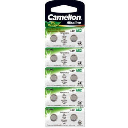 Camelion Knoopcelbatterijen AG2 0% Mercury/Hg 10 stuks