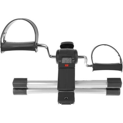 Malatec revalidatietrainingsfiets - stoelfiets - deskbike - bureaufiets met verstelbare weerstand en LCD computer zwart / zilver