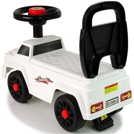 Starlight Traversing Mercedes loopauto met claxon en rugsteun vanaf 1 jaar 47 x 22 x 39 cm wit