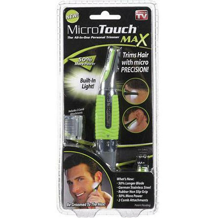 Micro touches max ergonomische neus, oor en haar trimmer groen