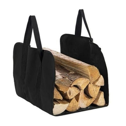 Kaminer haardhout zak voor het verplaatsen van hout blokken zwart
