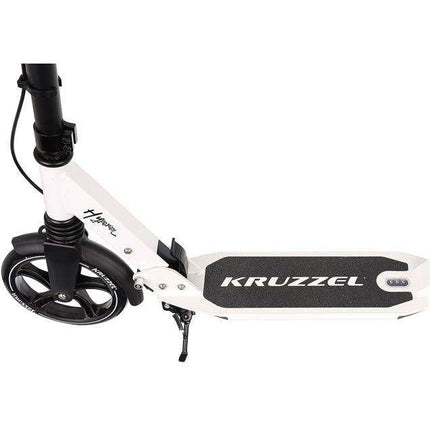 Kruzzel hyperion step voor volwassenen met vering en schijfremmen tot 100kg - opvouwbaar - grote wielen - ideaal voor the last mile - zwart