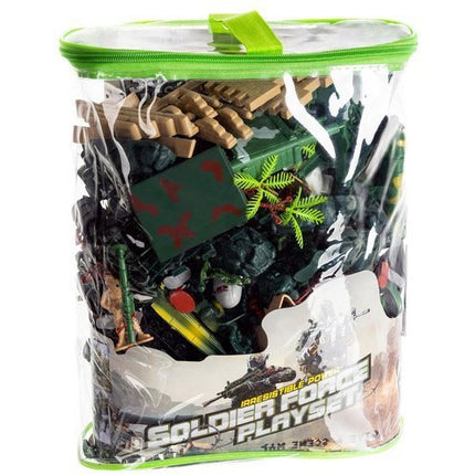 XXL Leger speelset 300 stuks incl tanks, vliegtuigen en gebouwen - Soldaten speelgoed - Soldaat set