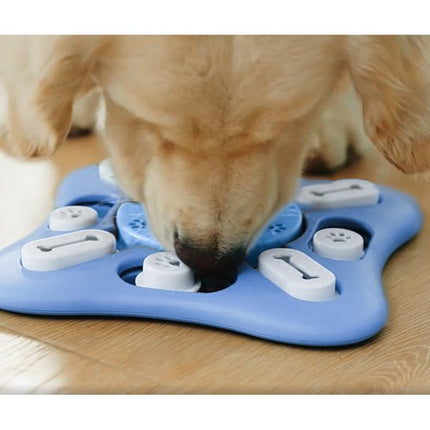 Interactieve hondenpuzzel en slow feeder anti schrokbak met geluid