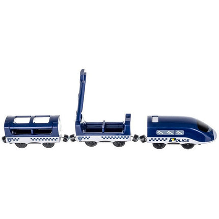 Elektrische Treinbaan en racebaan 92 delig - Politieset