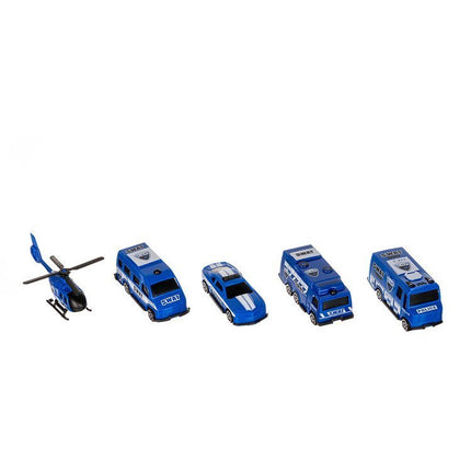 Elektrische Treinbaan en racebaan 92 delig - Politieset