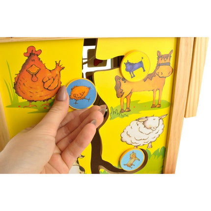 Houten educatieve baby loopwagen geschikt vanaf 12 maanden