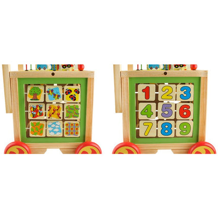 Houten educatieve baby loopwagen geschikt vanaf 12 maanden